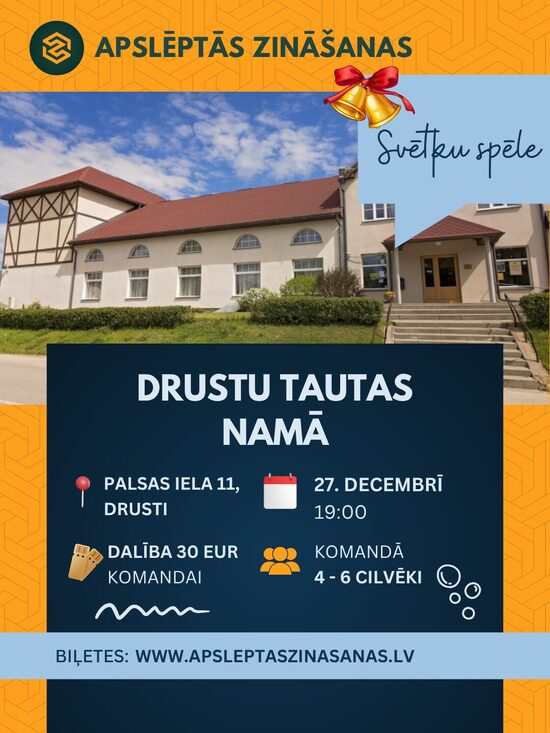 Komandas dalība svētku spēlē Drustos - 27.12. 